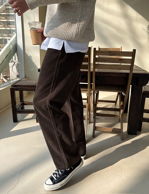 에이든 코듀로이 밴딩팬츠(7color) (모카M,L / 아이보리XL 입고지연 01.21(금) 이후 입고예정)