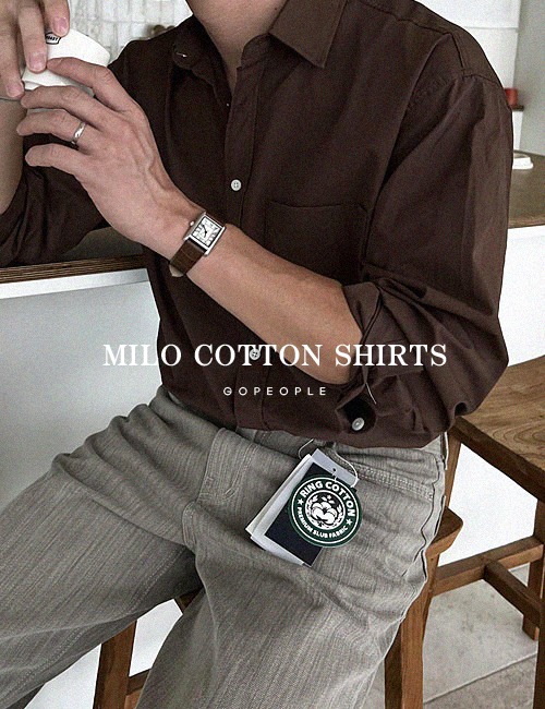 마일로 코튼 데일리 셔츠(cotton fabric)
